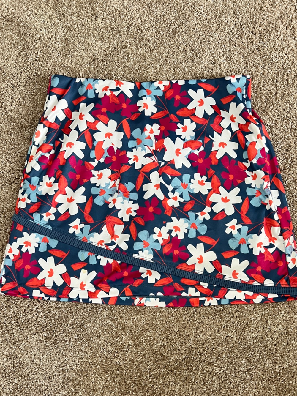 Floral Navy A-Line Women's Skort